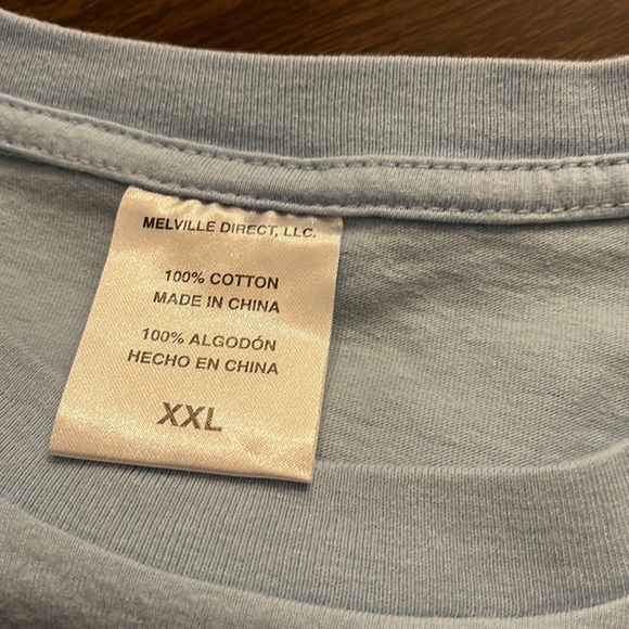 “Don’t worry I can fix it” duct tape short sleeve tshirt, pale blue - Picture 2 of 3